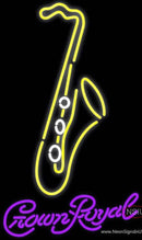 Crown Royal Yellow Saxophone Neon Sign  