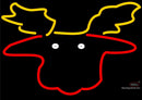 Moose Head with Logo Neon Sign