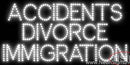 Custom Accidents Divorce Immigration Led Sign 