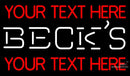 Custom Becks Neon Beer Sign 