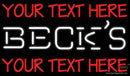 Custom Becks Neon Beer Sign 