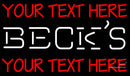 Custom Becks Neon Beer Sign 