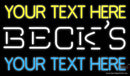 Custom Becks Neon Beer Sign