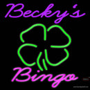 Custom Becky Bingo Logo Neon Sign 