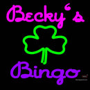 Custom Becky Bingo Logo Neon Sign 