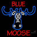 Custom Blue Moose Head Neon Sign 