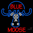 Custom Blue Moose Head Neon Sign 