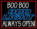Custom Boo Boo Bud Light Logo Always Open 
