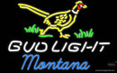 Bud Light Nebraska Montana Neon Sign 
