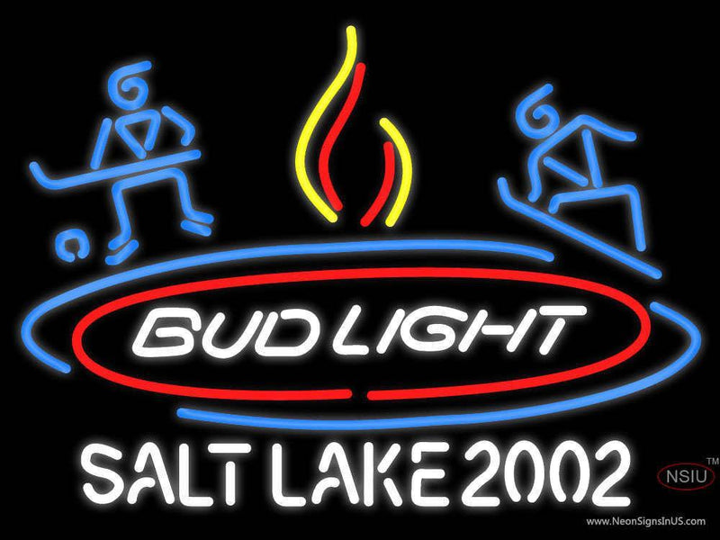 Custom Bud Light Salt Lake  Neon Sign 