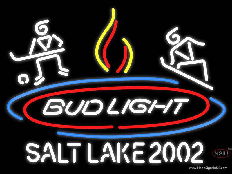 Custom Bud Light Salt Lake  Neon Sign 