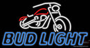 Custom Bud Light With Motorcycle Neon Sign 