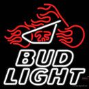 Custom Bud Light With Motorcycle Neon Sign 