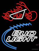Custom Bud Light With Motorcycle Neon Sign 