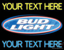 Custom Bud light Neon Beer Sign 
