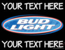 Custom Bud light Neon Beer Sign 