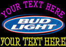 Custom Bud light Neon Beer Sign 