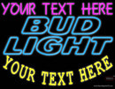 Custom Bud light Neon Beer Sign 