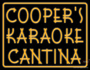 Custom Coopers Karaoke Cantina Neon Sign 