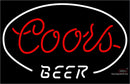 Red Coors Beer Neon Sign