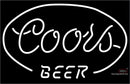 White Coors Beer Neon Sign