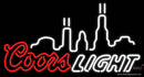 Coors Light City Logo Neon Sign