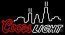 Coors Light City Logo Neon Sign