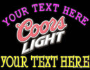 Custom Coors Light Logo Neon Beer Sign 