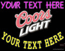 Custom Coors Light Logo Neon Beer Sign 