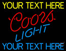 Custom Coors Light Neon Beer Sign 