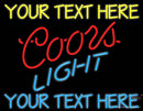 Custom Coors Light Neon Beer Sign 