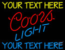 Custom Coors Light Neon Beer Sign 