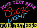 Custom Coors Light Neon Beer Sign 