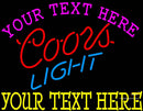 Custom Coors Light Neon Beer Sign 