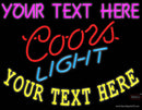 Custom Coors Logo Neon Beer Sign 