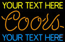 Custom Coors Neon Beer Sign 