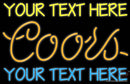 Custom Coors Neon Beer Sign 
