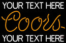 Custom Coors Neon Beer Sign