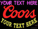 Custom Coors Red Logo Neon Beer Sign 