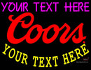 Custom Coors Red Logo Neon Beer Sign 