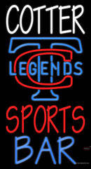 Custom Cotter Sports Bar Logo Neon Sign 