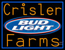 Custom Crisler Farms Bud Light Logo Neon Sign 