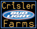 Custom Crisler Farms Bud Light Logo Neon Sign 