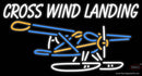 Custom Cross Wind Landing Plane Logo Neon Sign 