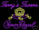 Custom Crown Royal Terrys Tavern Neon Sign 