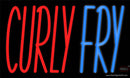 Custom Curly Fry Neon Sign 