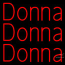 Custom Donna Neon Sign 