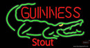 Custom Guiness Lager Crocodile Neon Sign 