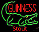 Custom Guiness Lager Crocodile Neon Sign 