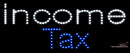 Custom Income Tax Led Sign 
